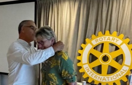 Remise du collier de présidente